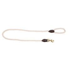 120cm Classic Leather & Cotton Rope Dog Lead